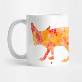 Fennec Fox Watercolor Painting Mug